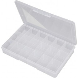 Plastic Storage Box, 18 Compartments, 210x110x33mm