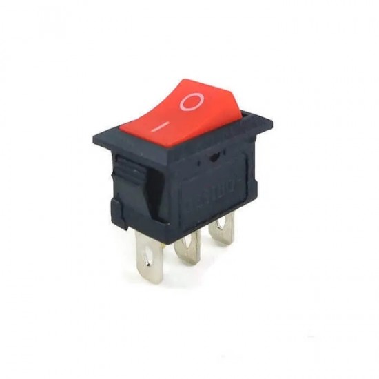 ON/OFF Red Switch 3 pins 6A 250VAC 15x21mm