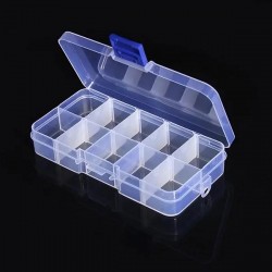 Clear Plastic Box (10 Grids)