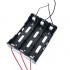 3 Parallel Slots 18650 Battery Holder with 6 Leads and 6 Wires