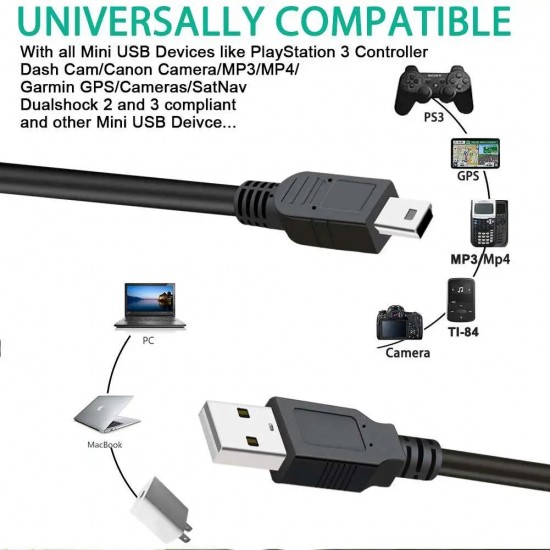 USB to Mini USB Cable 70cm For Arduino NANO