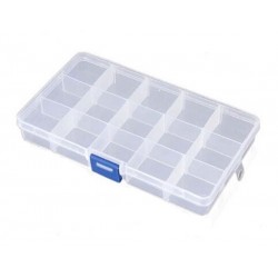 Plastic Storage Box, 15 Compartments