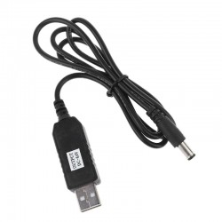 USB Power Cable to Male Adapter Jack 5.5×2.1mm 5V to 8.4V